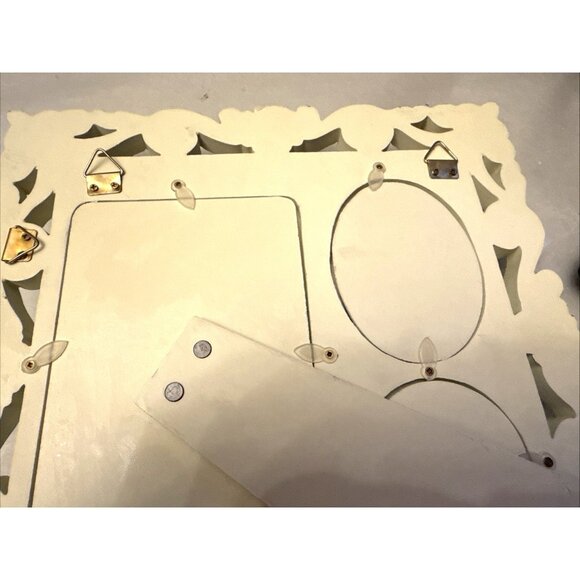 Prinz Vintage? Hard Plastic 3 Photo Picture Frame Ivory. 4x6', 2.5x3.5', 2.5x2.5 - Picture 10 of 13